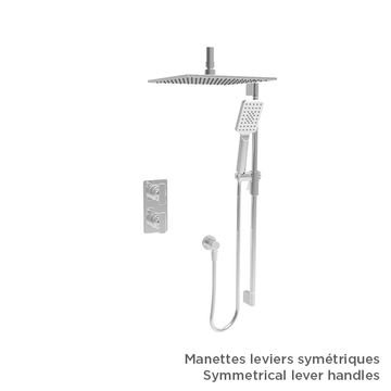Finition seule pour ensemble de douche thermostatique à pression équilibrée (manettes au choix) by BARIL - view 8