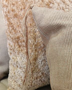 Canapé Bohème 260 cm matelassé en lin chiné Noctan beige Cappuccino by Bérengère Leroy - view 2