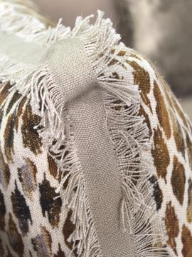 Canapé Bohème 200 cm en tissu Origine chanvre & fibres d’eucalyptus coloris havane beach by Bérengère Leroy - view 4