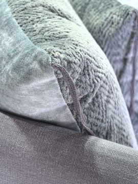Canapé Mille Et Une Nuit 210 cm en chanvre & fibres d’eucalyptus Origine abyss by Bérengère Leroy - view 2