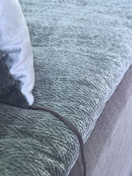 Canapé Mille Et Une Nuit 210 cm en chanvre & fibres d’eucalyptus Origine abyss by Bérengère Leroy - view 6