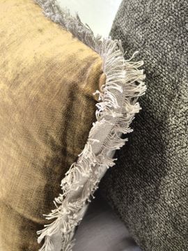Canapé convertible Mille Et Une Nuit 200 cm en Tribu craie ( couchage 160 cm ) / Fabriqué en France by Bérengère Leroy - view 6