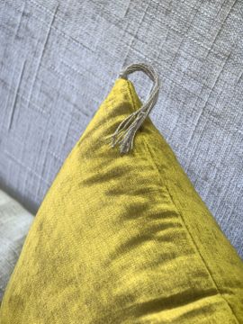 Canapé convertible Mille Et Une Nuit 200 cm en Tribu beige ciment ( couchage 160 cm ) / Fabriqué en France by Bérengère Leroy - view 5