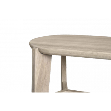 ELI stool made of oak in wood, 45 cm high by Blomus - view 2