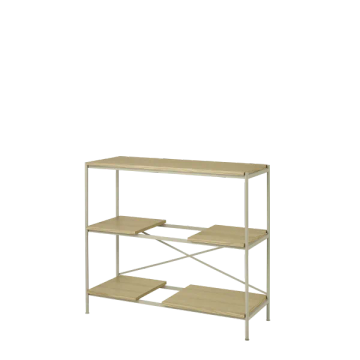 SUKOYA Metal Shelf S Nomad, oiled oak, flexible, 104x92 cm by Blomus - view 2