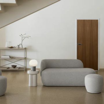 TORU Ceramic Stool Lily White large Ø 33 cm by Blomus - view 4