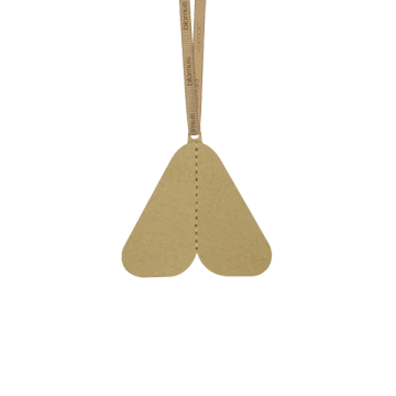 4-Piece Paper Bell KAZARY Tan, sustainable holiday décor by Blomus - view 2