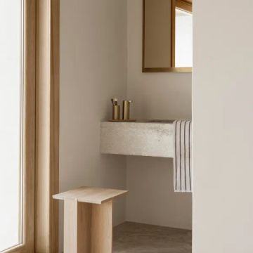 ENGAWA stool in oak made of solid oak wood by Blomus - view 6