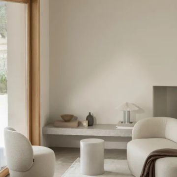 TORU Ceramic Stool Lily White, cylindrical, unique, modern by Blomus - view 4