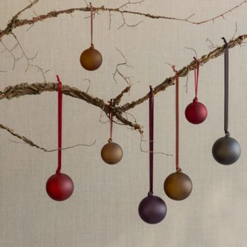 JUHLA Christmas balls Smoke – set of 4 gray balls by Blomus - view 5