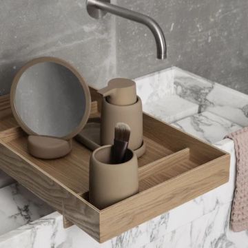 SONO Cosmetic Mirror Tan 5x by Blomus - view 2