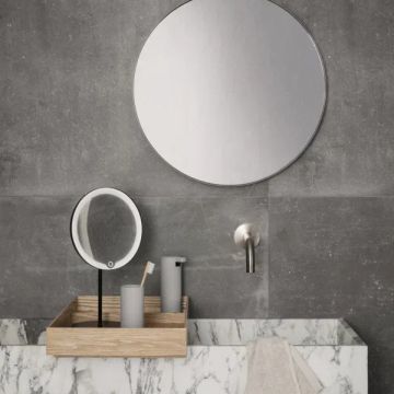 MODO LED Cosmetic Mirror Black 5x by Blomus - view 2