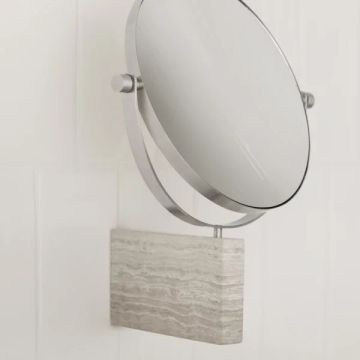 LAMURA Marble Wall Mirror 5x by Blomus - view 2