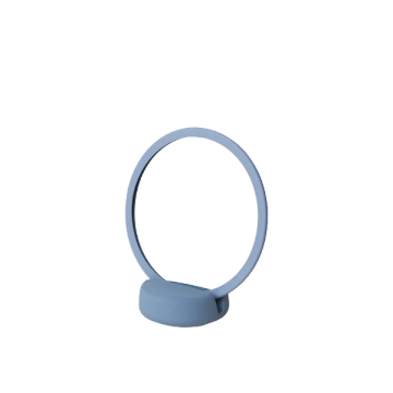 SONO Cosmetic Mirror Ashley Blue, 5× magnification by Blomus - view 2