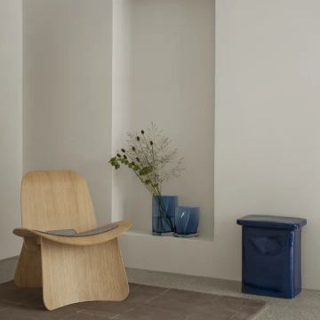 TOKI ceramic stool Mazarine Blue T-shape by Blomus - view 3