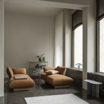 ORU Seat Cushion Stone Melange 34 x 79 cm, recycled felt by Blomus - view 5