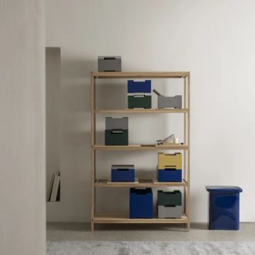 TOKI ceramic stool Mazarine Blue T-shape by Blomus - view 5