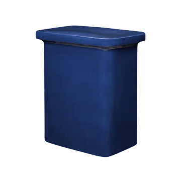 TOKI ceramic stool Mazarine Blue T-shape by Blomus - view 2