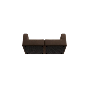 TASI 2-seater sofa combination in espresso with kvadrat moss by Blomus - view 3
