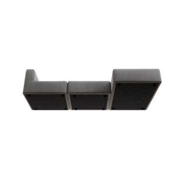 TASI 3-seater chaise longue, right side, in Desert | Kvadrat fabric by Blomus - view 3