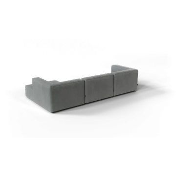 TASI 3-seater chaise longue, right side, in Desert | Kvadrat fabric by Blomus - view 4