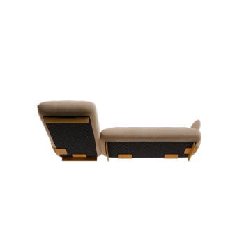 2-seater chaise longue, left side MOCO Shitake, Kvadrat Moss by Blomus - view 3