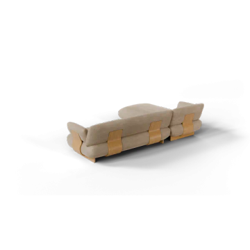 2-seater chaise longue, left side MOCO Shitake, Kvadrat Moss by Blomus - view 4