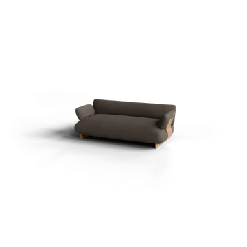 MOCO 2-seater sofa combo Shitake bouclé by Blomus - view 2