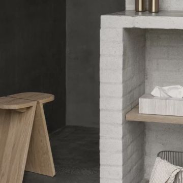 AVIO stool in oak made of solid oak, 23 x 38 cm by Blomus - view 5