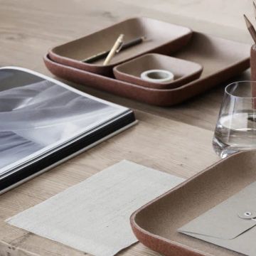 HERBA Tray L Rustic Brown / Tan by Blomus - view 2
