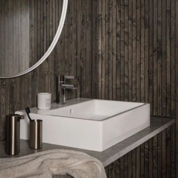 RIM Wall Mirror White L Ø 80 cm by Blomus - view 3