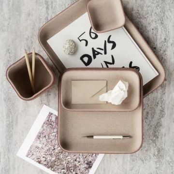 HERBA Tray L Rustic Brown / Tan by Blomus - view 4