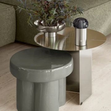 TORU Ceramic Stool Elephant Skin low Ø 40 cm by Blomus - view 2