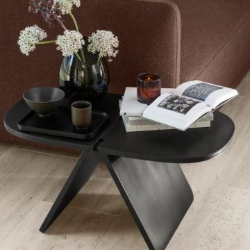 AVIO coffee table made of oak in Black Oak 40 x 80 cm by Blomus - view 5