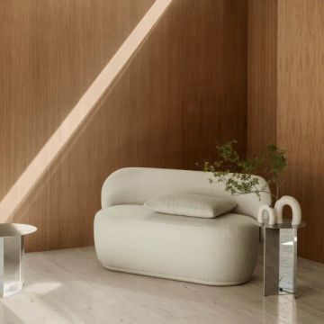2-Seater Sofa KUON Bouclé Beige – Soft & Elegant by Blomus - view 3