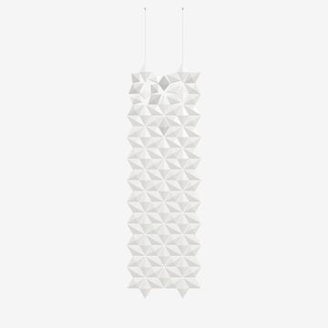 Facet hanging room divider 68 x 217cm in White by Bloomming - view 2