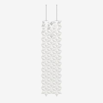 Facet hanging room divider 68 x 246cm in White by Bloomming - view 2