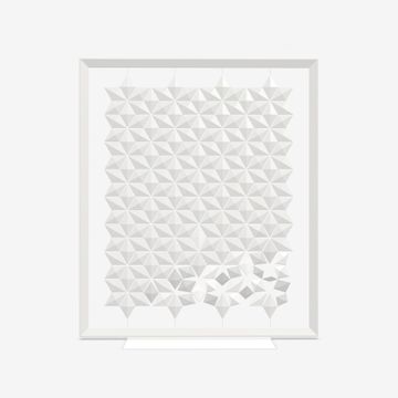 Freestanding room divider Facet 170 x 200cm in White by Bloomming - view 2