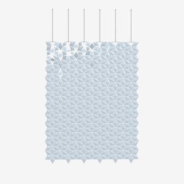 Facet hanging room divider 204 x 265cm in Pale Blue by Bloomming - view 2