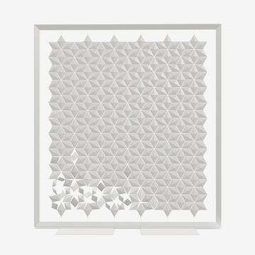Freestanding room divider Facet 238 x 260cm in Pearl Gray by Bloomming - view 2