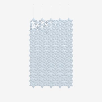 Facet hanging room divider 170 x 275cm in Pale Blue by Bloomming - view 2