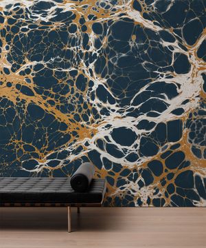 Indigo by Calico Wallpaper - view 6