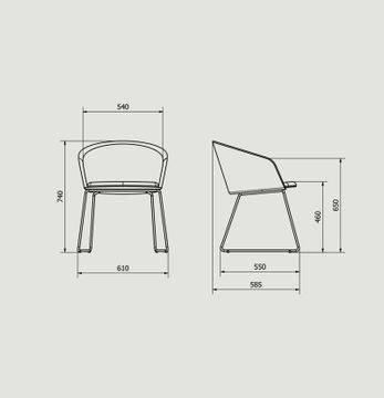 Moon Patín Armchair by Capdell - view 2