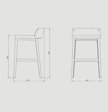 Concord Bajo De Madera Stool by Capdell - view 8