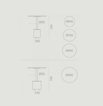 Gus Con Tapa Circular Table by Capdell - view 3