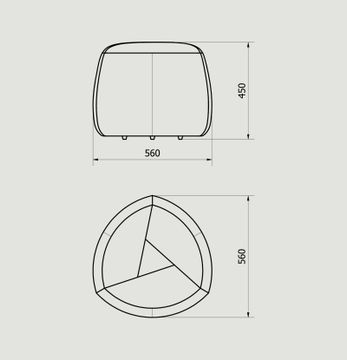 Atoll Pouf by Capdell - view 5