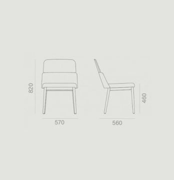 Concord Semitapizada Patas Madera Chair by Capdell - view 5