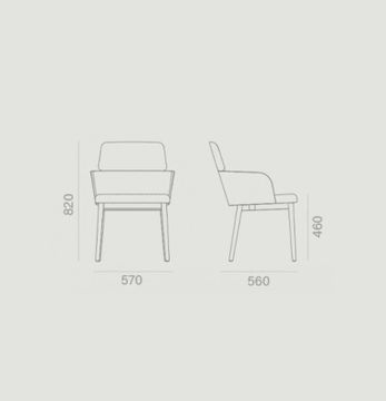 Concord De Madera Con Brazos Chair by Capdell - view 9