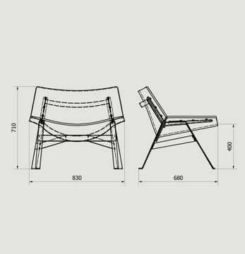 Panel De Fieltro Armchair by Capdell - view 5
