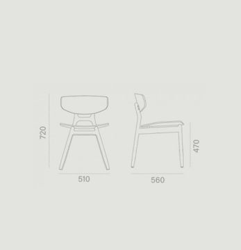 Eco Semitapizada Chair by Capdell - view 7